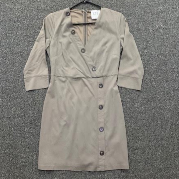 618 Button Accent Dress - Picture 1 of 4
